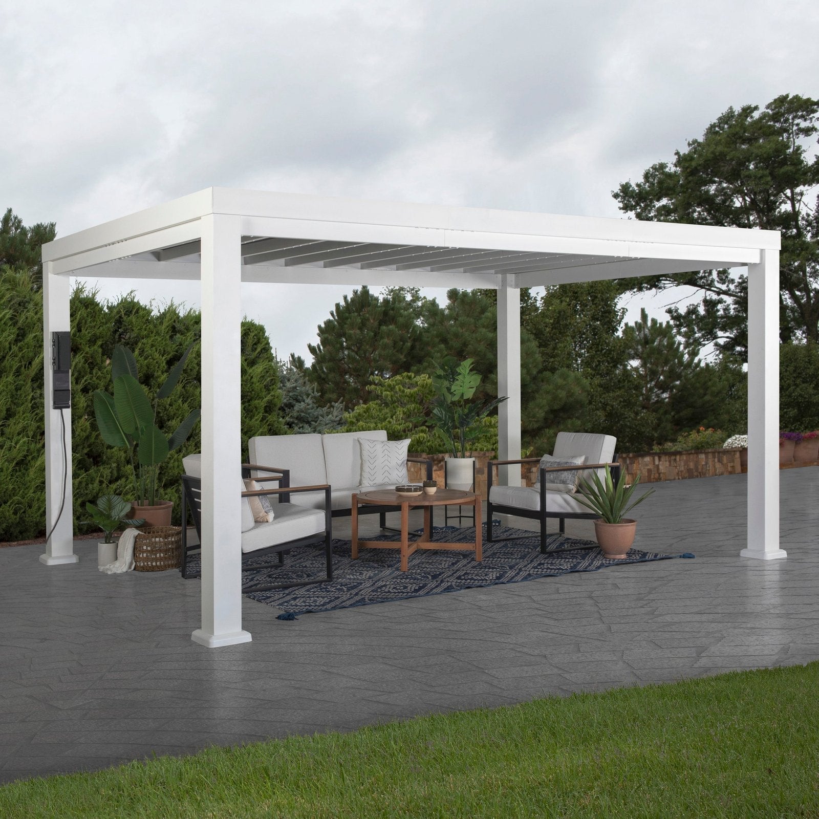 14×10 Windham Modern Steel Pergola