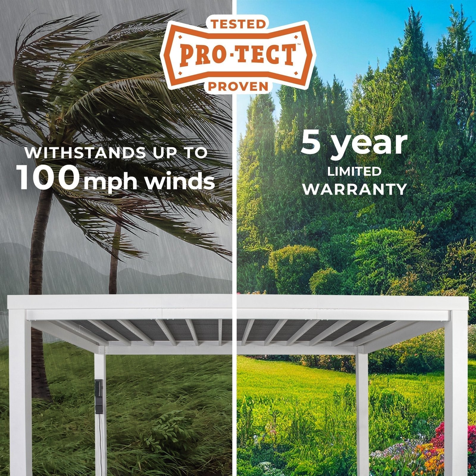 14×10 Windham Modern Steel Pergola