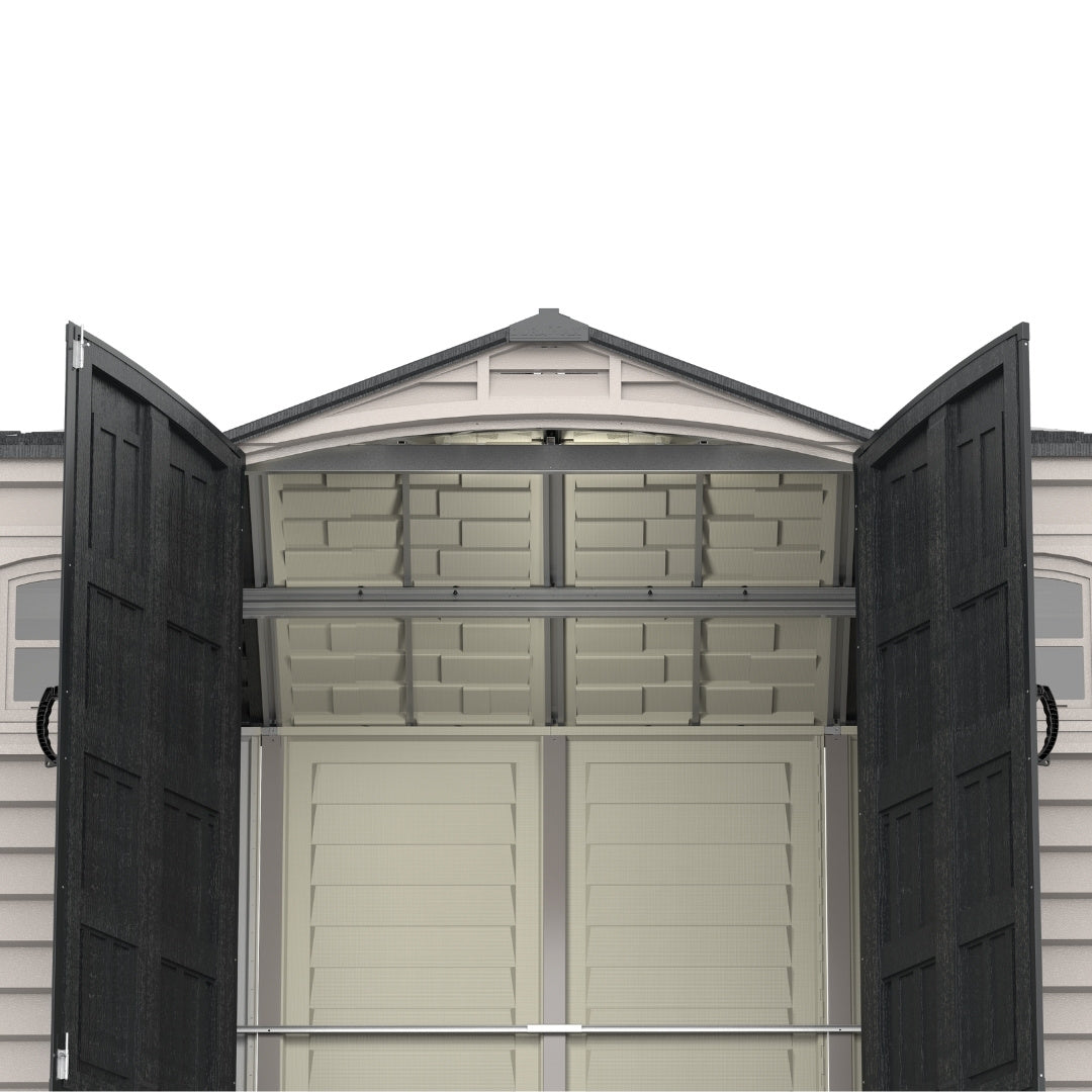 Duramax Apex Pro Shed 15x8 Adobe & Dark Grey