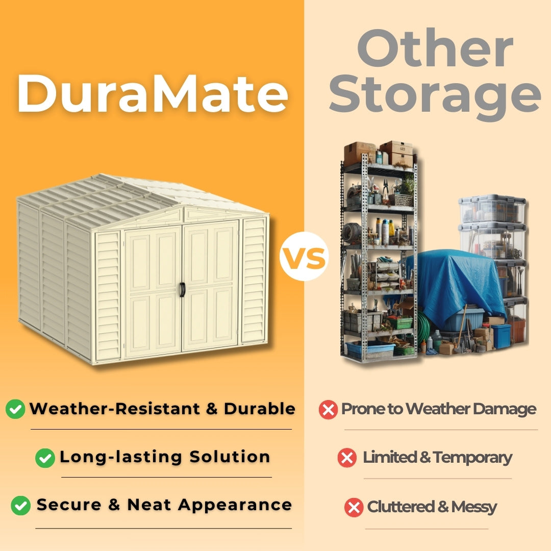 Duramax DuraMate Shed 8x8 Ivory