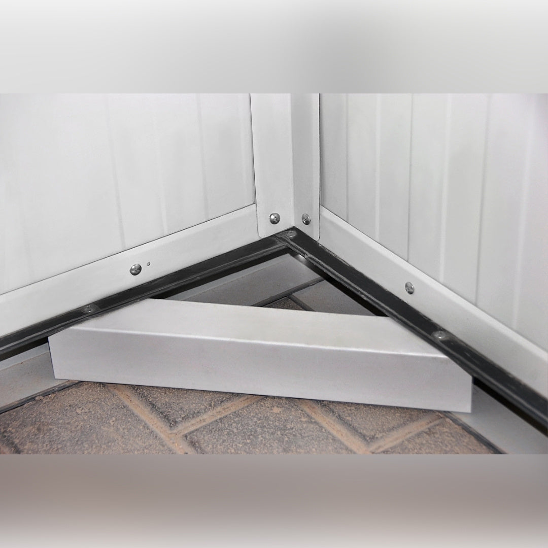 Duramax Flat Roof Building 16x10 White With Anthracite Trim