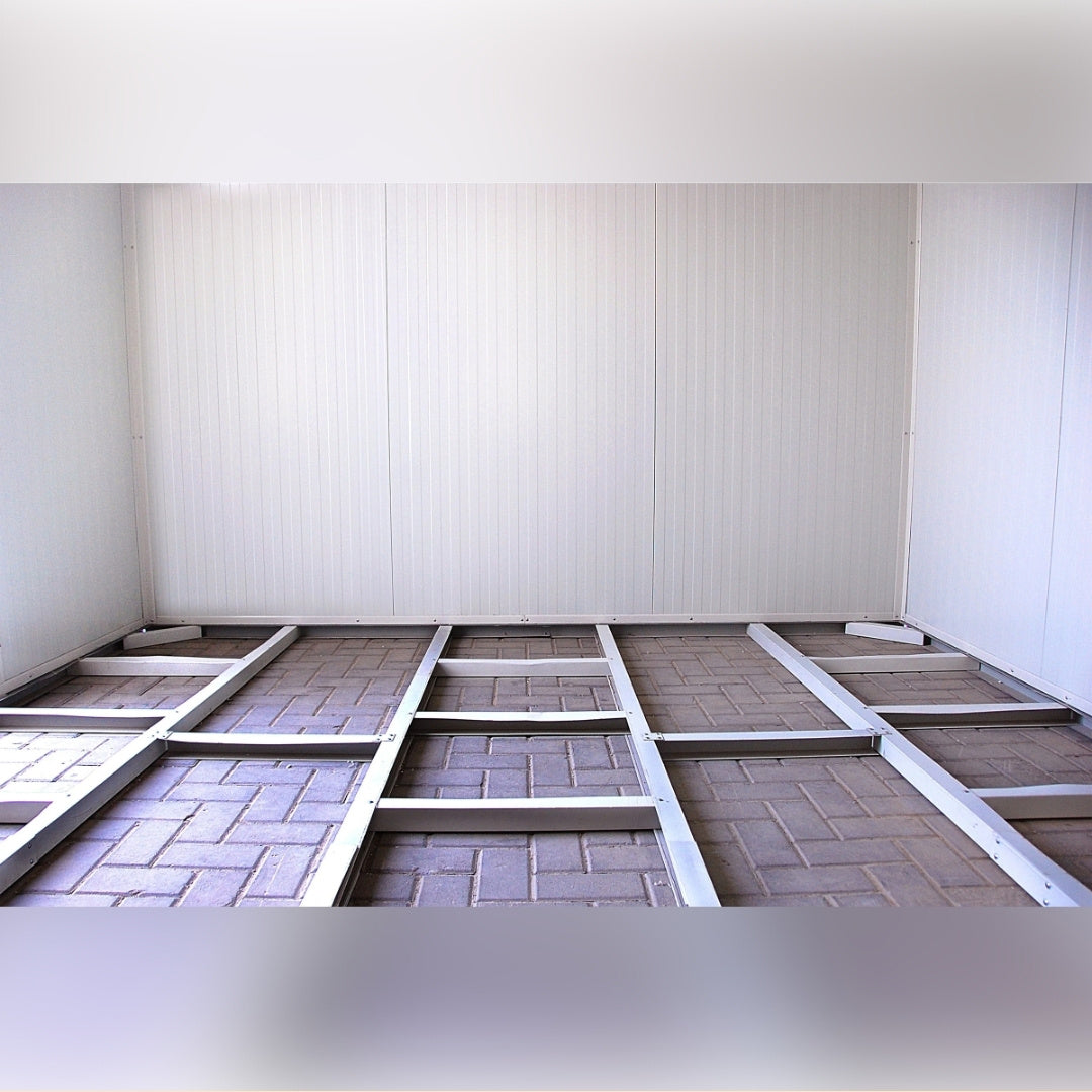 Duramax Flat Roof Building 16x10 White With Anthracite Trim