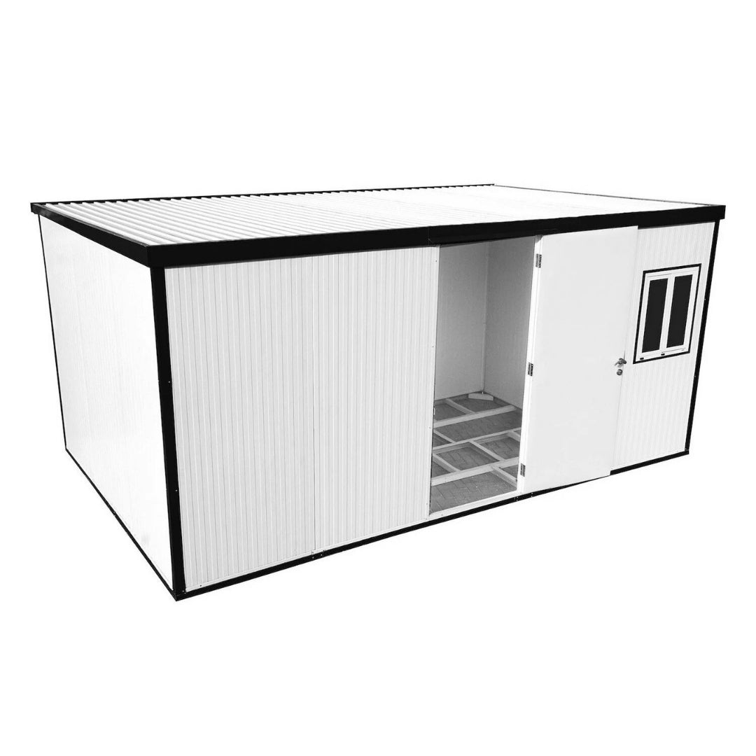 Duramax Flat Roof Building 16x10 White With Anthracite Trim