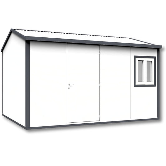 Duramax Gable Roof Building 13x10 White With Anthracite Trim