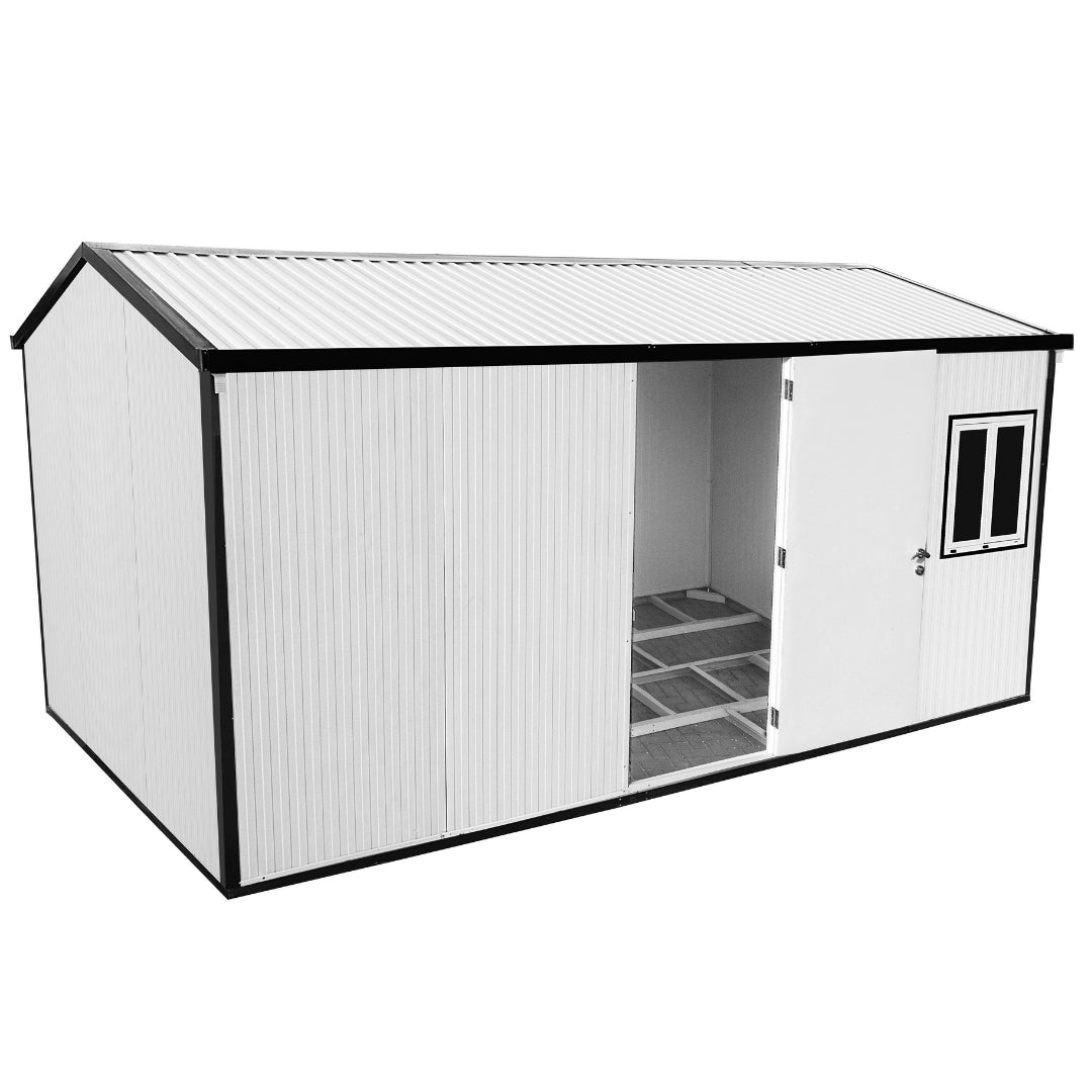 Duramax Gable Roof Building 16x10 White With Anthracite Trim