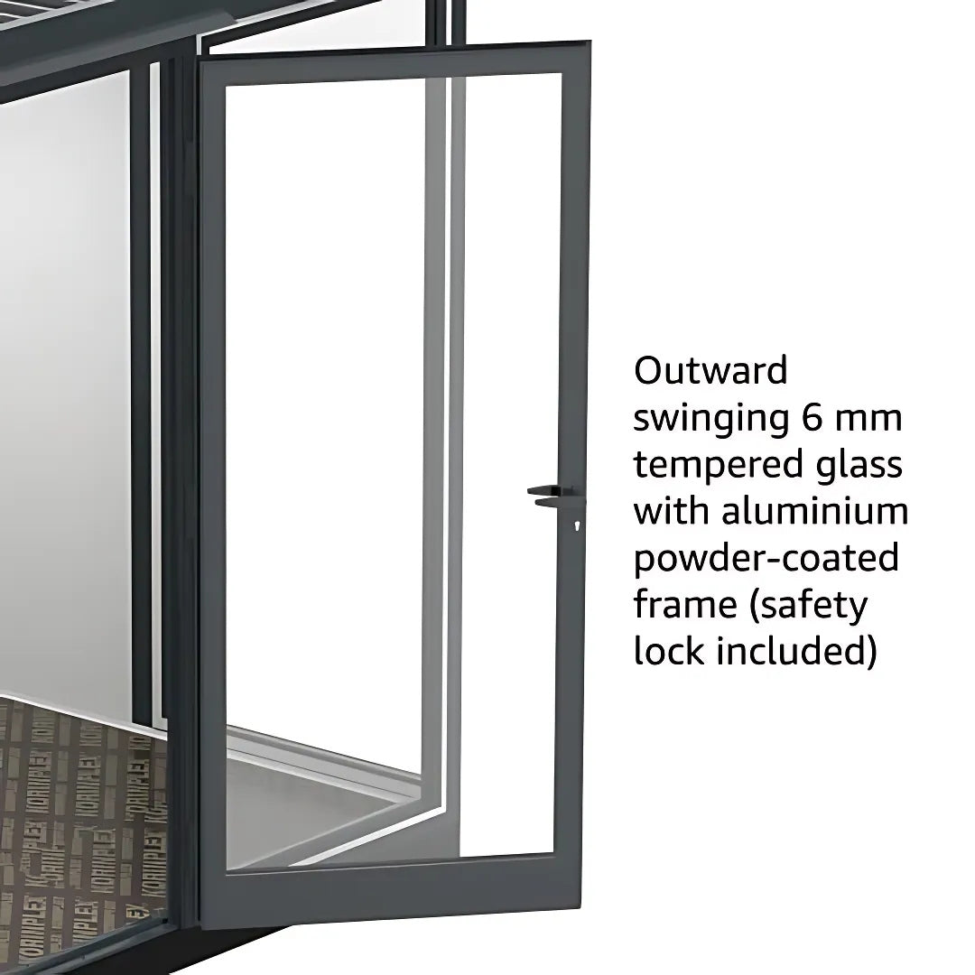 Duramax Garden Glass Home 10x10 Anthracite Black Grey