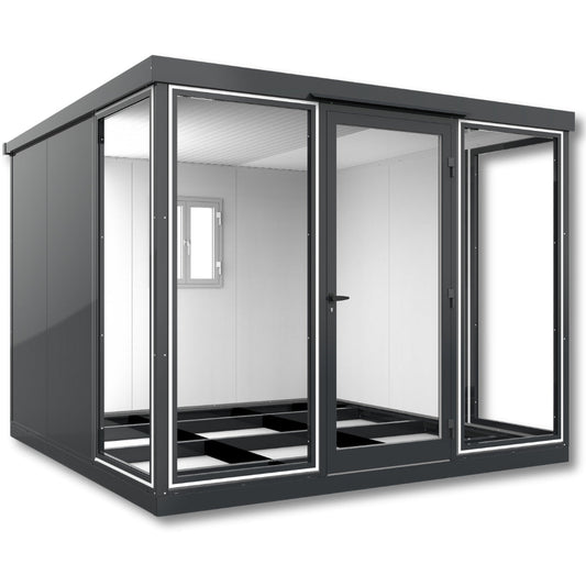 Duramax Garden Glass Home 10x10 Anthracite Black Grey
