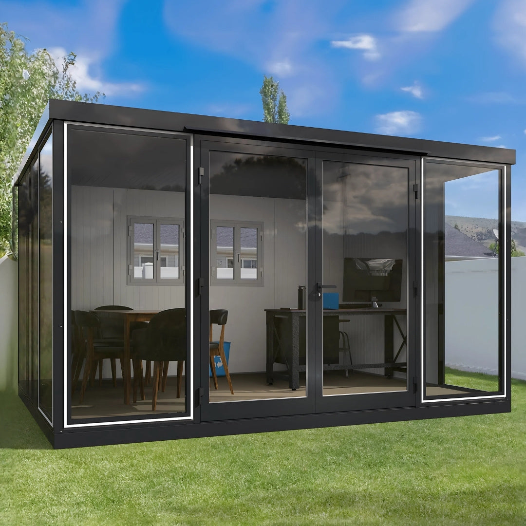 Duramax Garden Glass Home 13x10Anthracite Black Grey