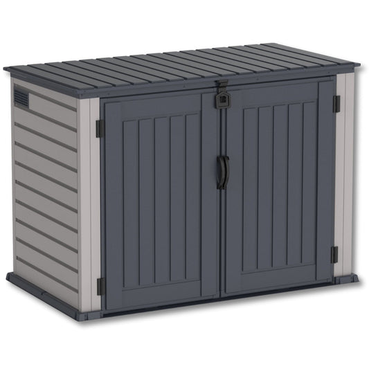 Duramax MultiStore Shed 2100 Liter 6x3.5 Shed Adobe & Dark Grey