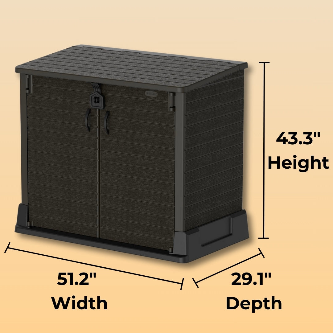 Duramax StoreAway Storage Box 850 Liter Brown