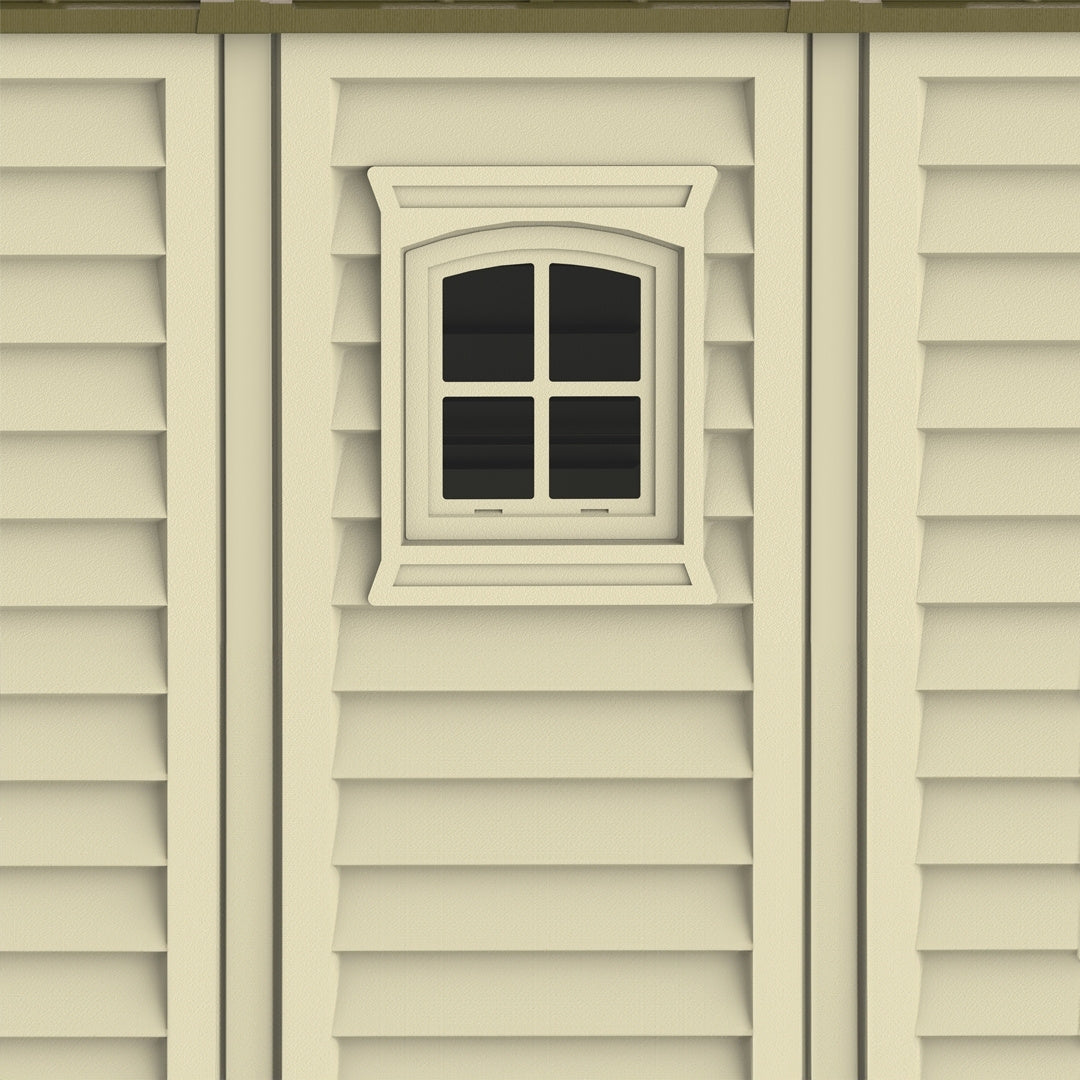 Duramax Woodbridge Plus Shed 10.5x8 Ivory & Dark Brown
