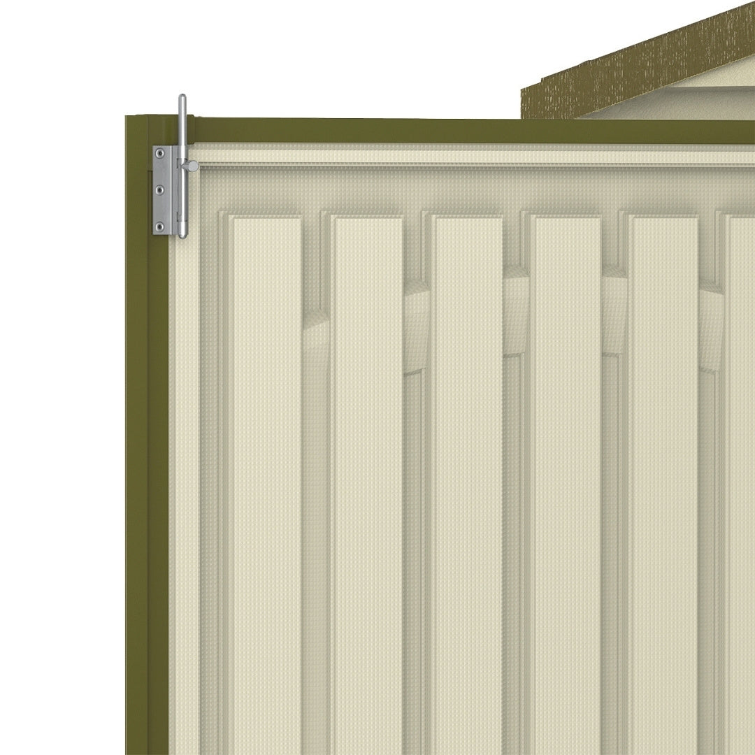 Duramax Woodbridge Plus Shed 10.5x8 Ivory & Dark Brown