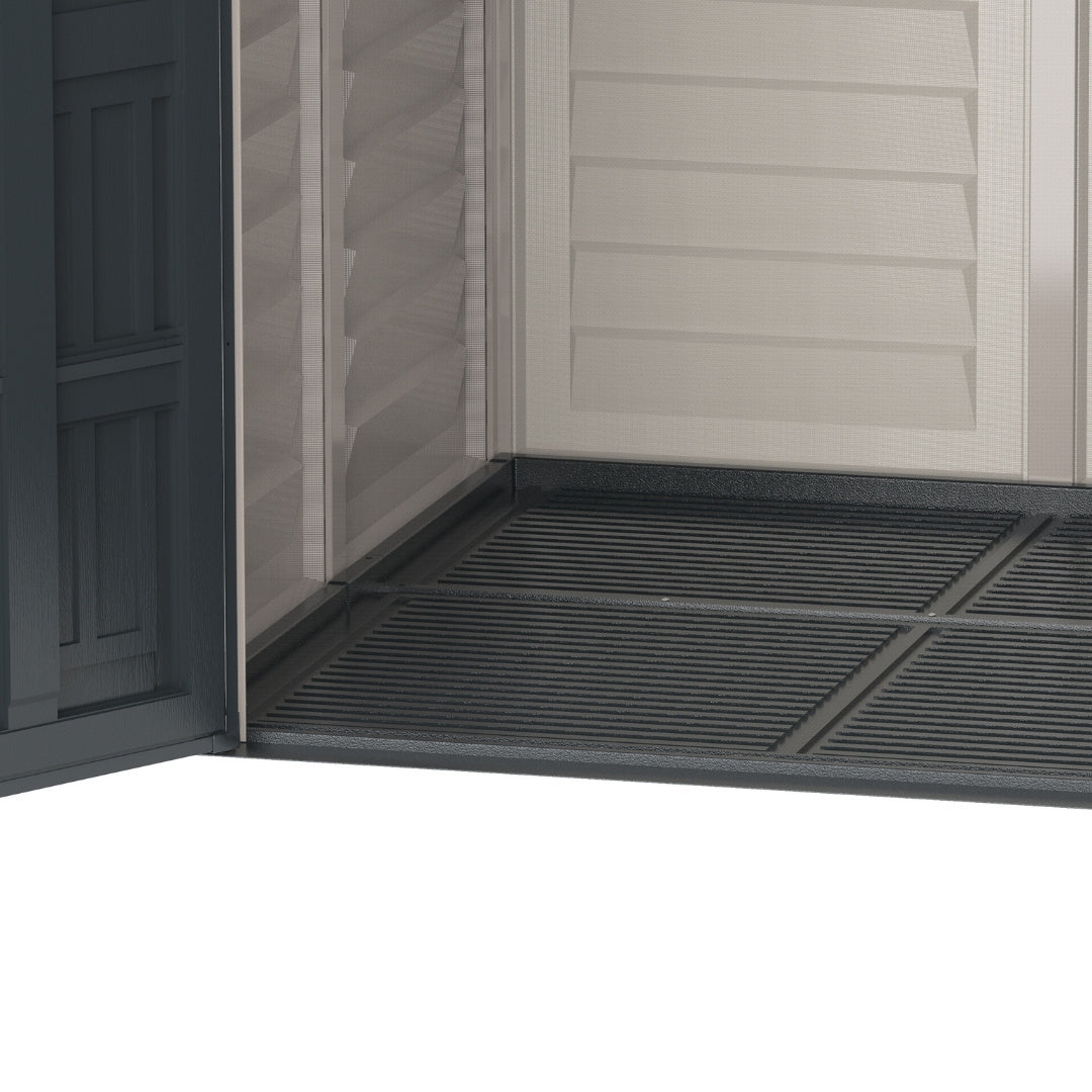 Duramax YardMate Plus Shed 5x5 Adobe & Dark Grey