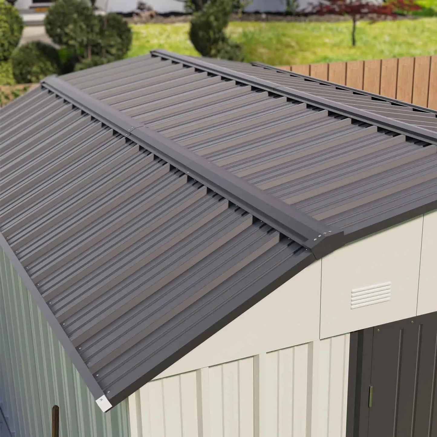Patiowell 10x12 Barn Style Metal Shed with Gambrel Roof