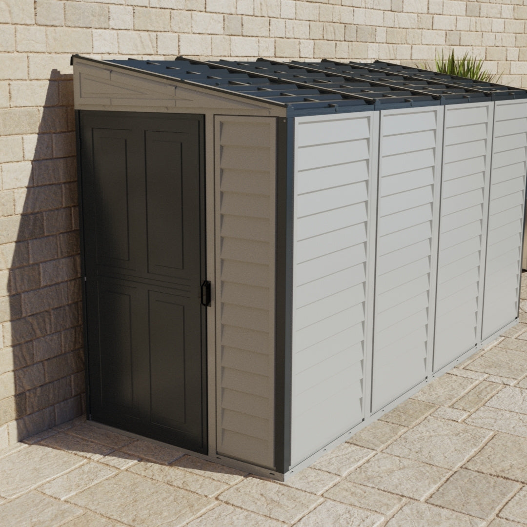 Duramax Sidemate Plus Shed 4x10 Adobe & Dark Grey