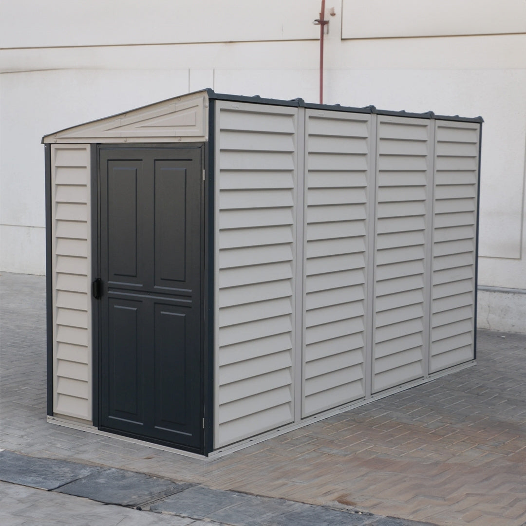 Duramax Sidemate Plus Shed 4x10 Adobe & Dark Grey