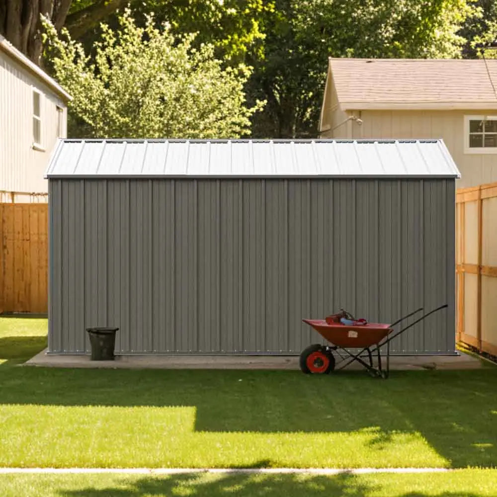 Patiowell 10x12 Metal Shed – Built Tough and Fire-Resistant
