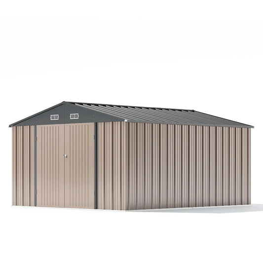 Patiowell 10x12 Metal Shed – Built Tough and Fire-Resistant
