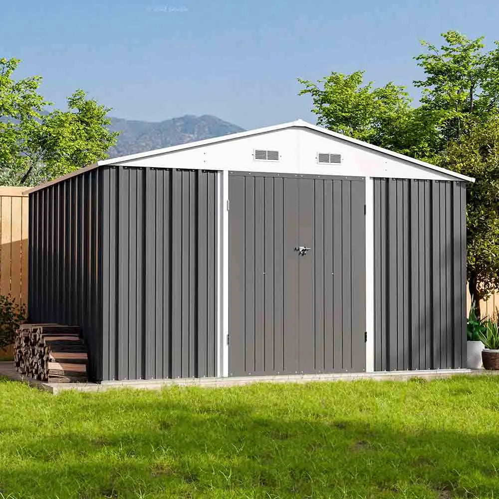 Patiowell 10x8 Metal Shed with Weather Resistance