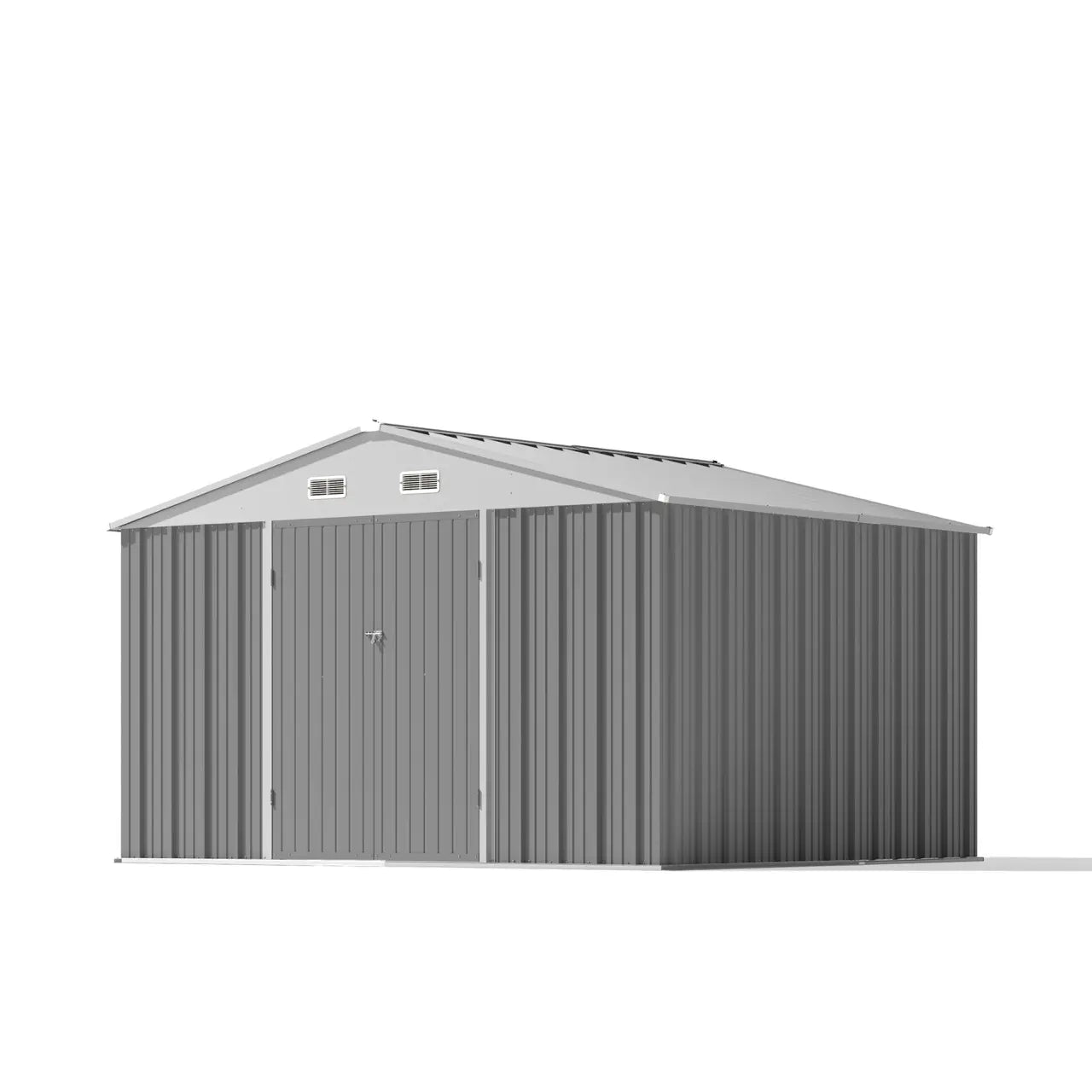 Patiowell Outdoor Storage Metal Shed with Metal Roof