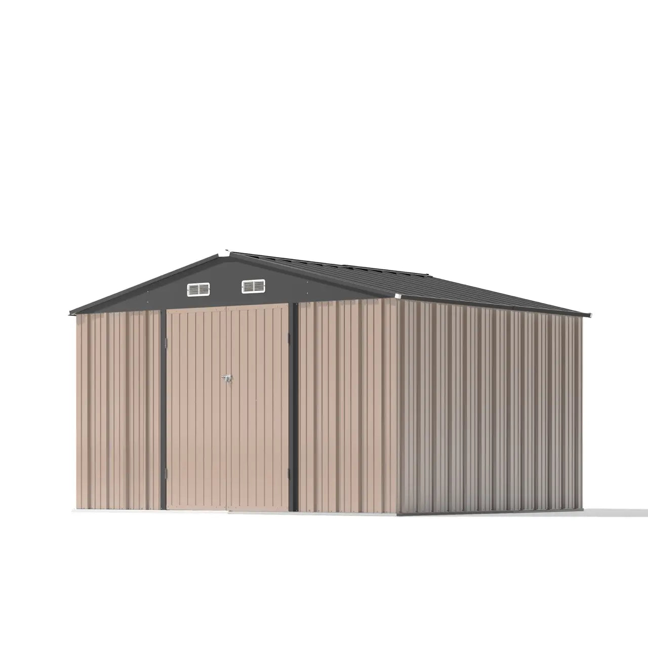 Patiowell 10x8 Metal Shed with Weather Resistance