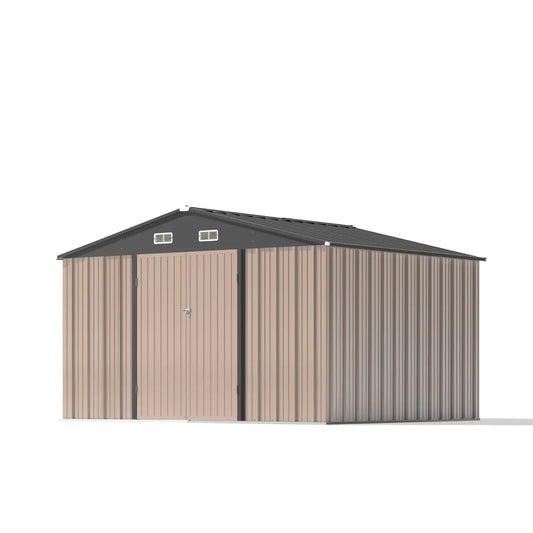 Patiowell 10x8 Metal Shed with Weather Resistance
