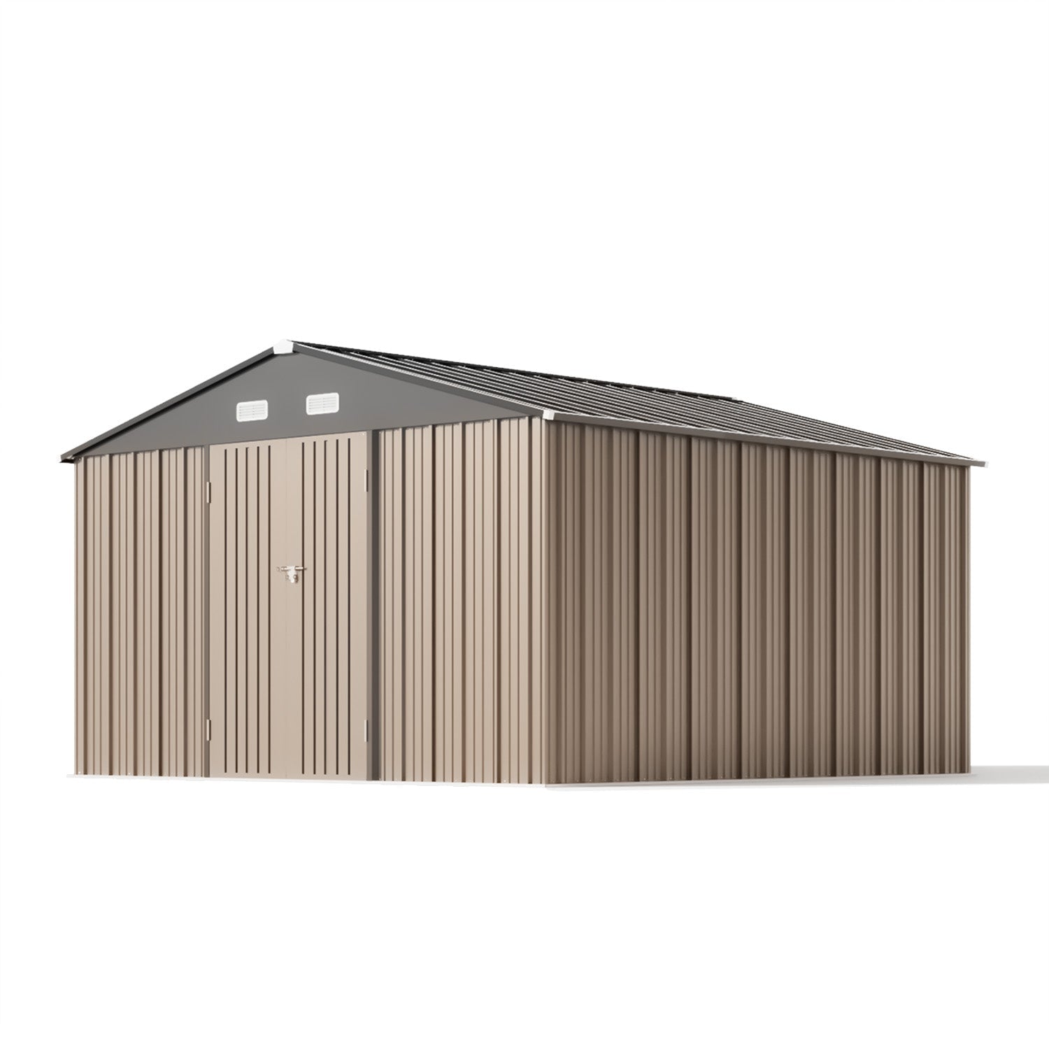 Patiowell 12x12 Large Metal Shed with Weather Resistance