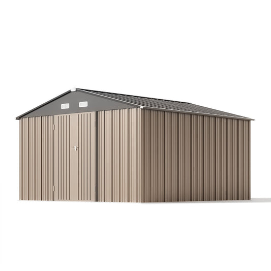 Patiowell 12x12 Large Metal Shed with Weather Resistance