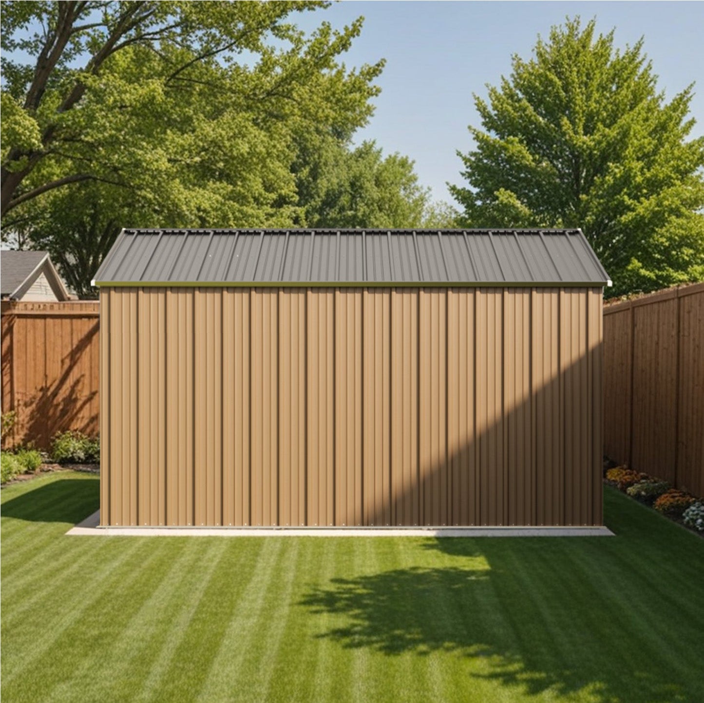 Patiowell 12x12 Large Metal Shed with Weather Resistance