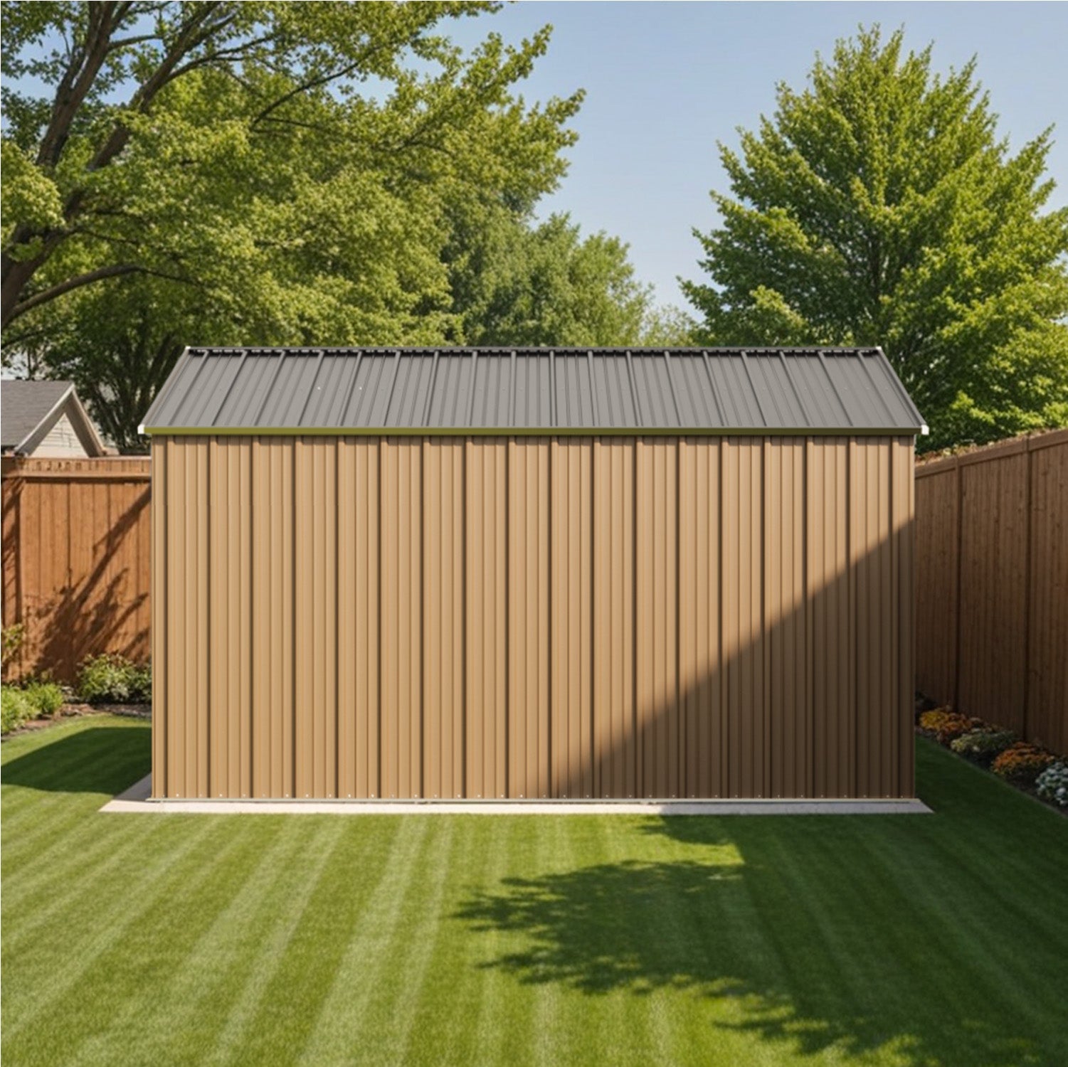Patiowell 12x12 Large Metal Shed with Weather Resistance
