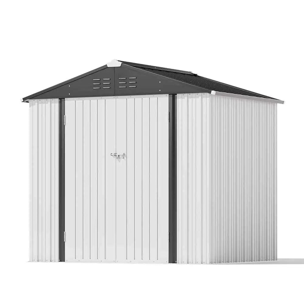 Patiowell 8x6 Metal Shed Pro With Peak Roof
