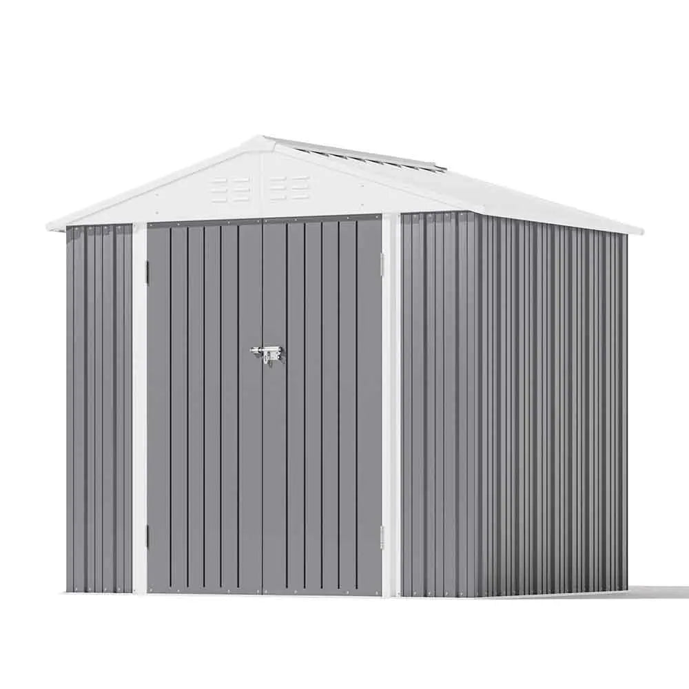 Patiowell 8x6 Metal Shed Pro With Peak Roof